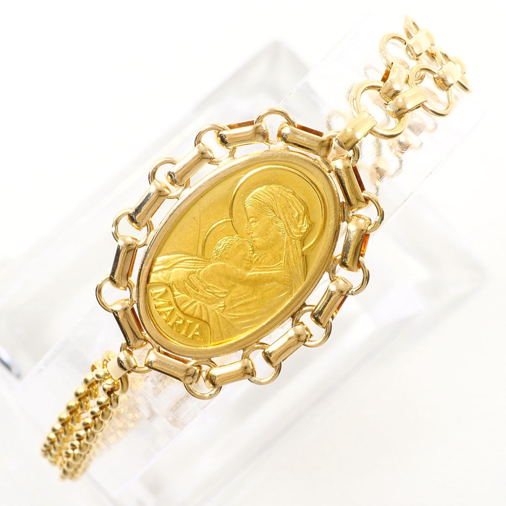 VINTAGE Gold Charm Bracelet